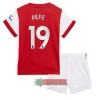 Oficiální Fotbalový Dres Arsenal Nicolas Pepe 19 Domácí 2021-22 pro Děti